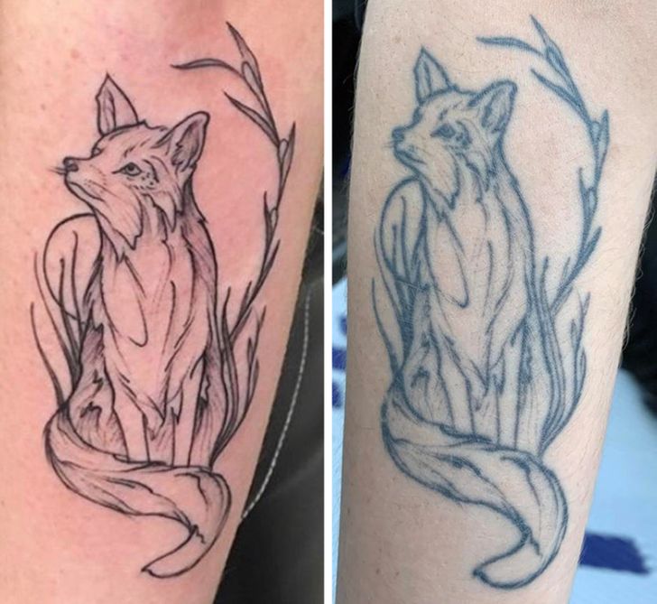Lobo; 14 Tatuajes en el día en que se hicieron vs actualmente