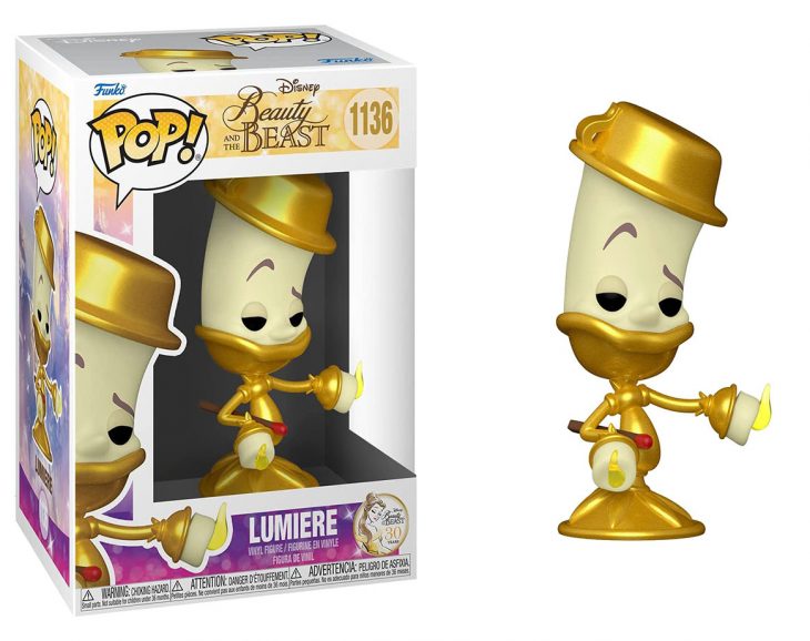Funko Pop de Lumiere personaje de la película la bella y la bestia