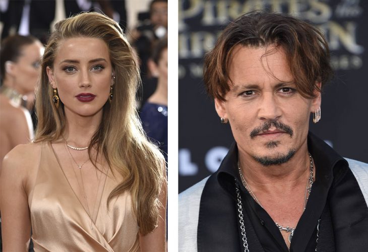 Foto de Amber Heard y Johnny Depp 