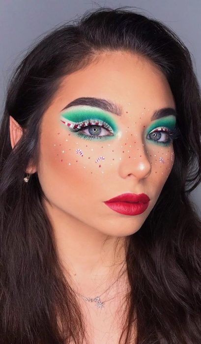 maquillaje caramelo; 15 Maquillajes navideños que te convertirán en la reina del invierno