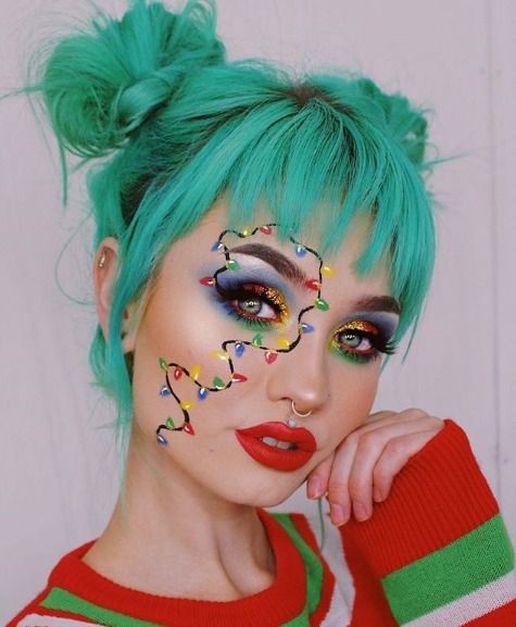 maquillaje luces; 15 Maquillajes navideños que te convertirán en la reina del invierno
