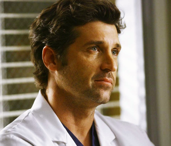 escenas de Grey's Anatomy con Patrick Dempsey y Ellen Pompeo