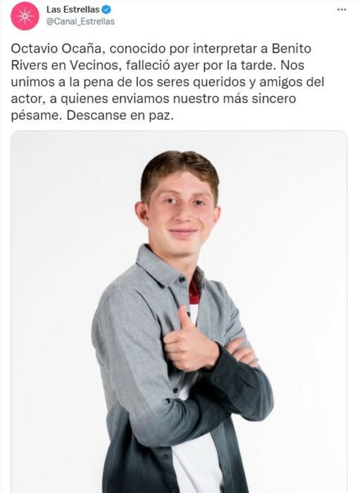 Comentarios en Twitter sobre el fallecimiento de Octavio Ocaña