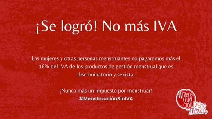 Retiran impuestos a los productos de higiene menstrual