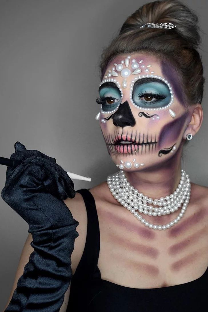 Catrina Andy ;18 Maquillajes de catrina glam para brillar esta Noche de brujas