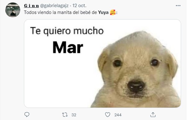 Yuya muestra la mano de su bebé en Instagram