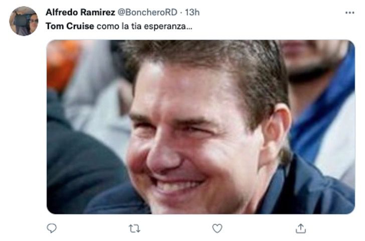 Tom Cruise en un estadio de Béisbol