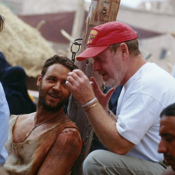 Ridley Scott y Russell Crowe