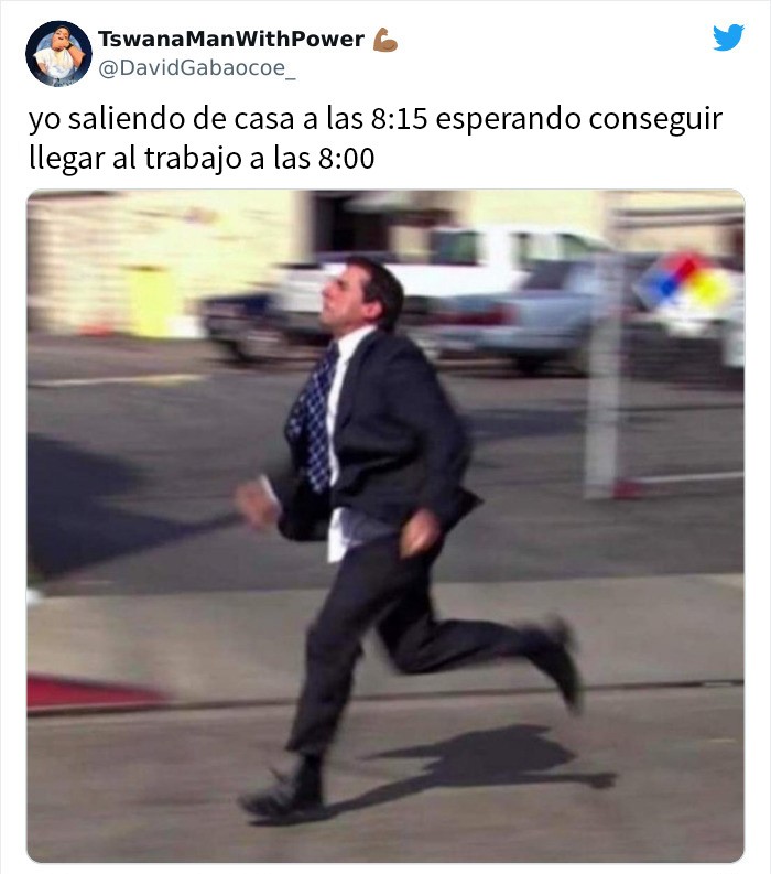 Steve Carell corriendo ;15 Memes sobre la vida adulta con los que sí te identificarás