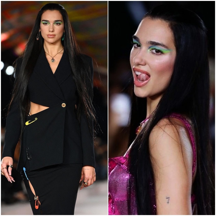 dua lipa modela para versace