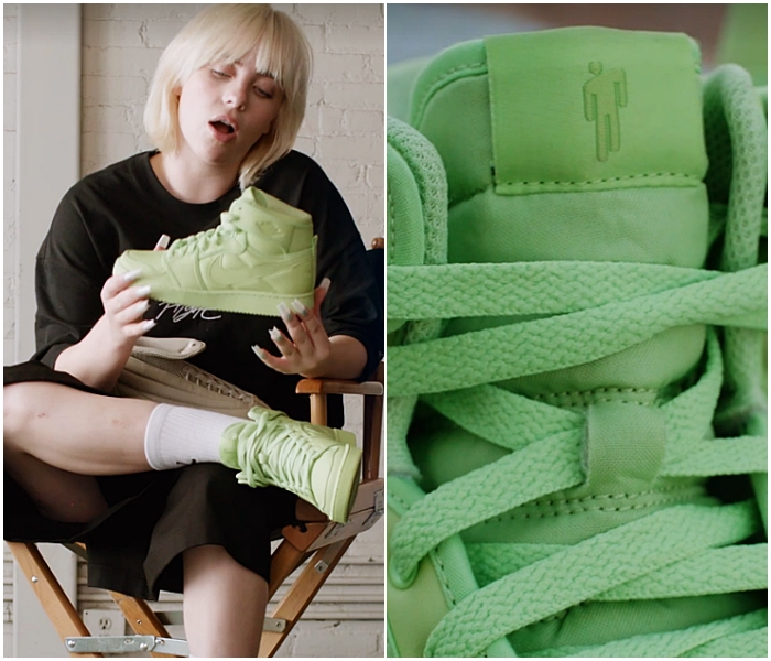 línea de tenis Nike Jordan diseñados por Billie Eilish