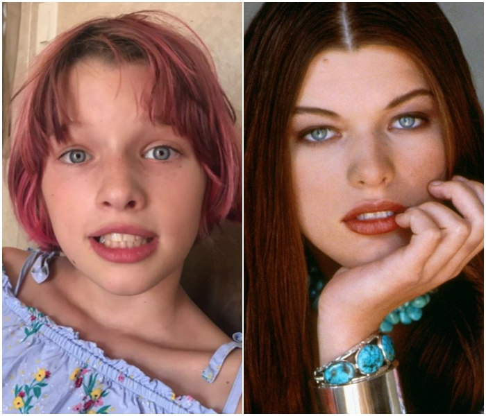 Ever Anderson y Milla Jovovich