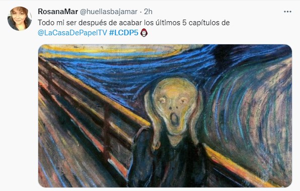 Reacciones de twitter sobre la última temporada de la casa de papel