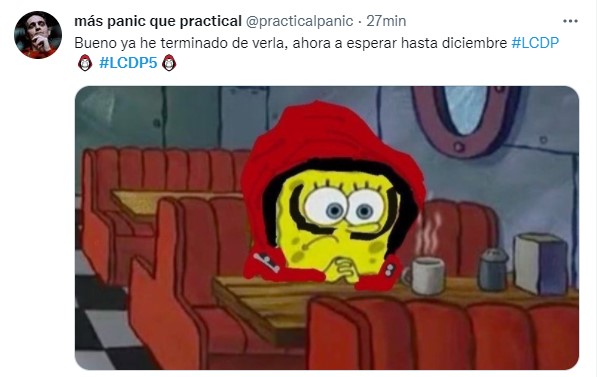 Reacciones de twitter sobre la última temporada de la casa de papel