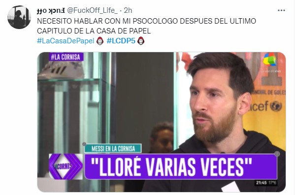 Reacciones de twitter sobre la última temporada de la casa de papel