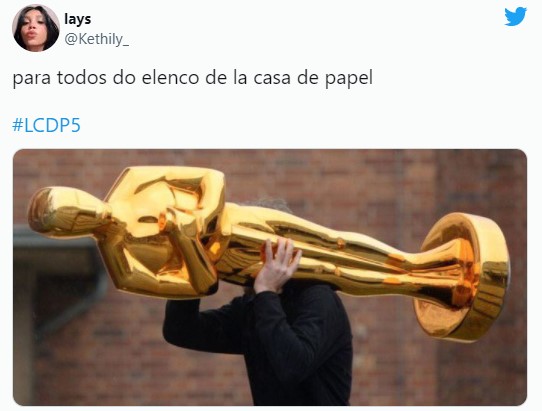 Reacciones de twitter sobre la última temporada de la casa de papel