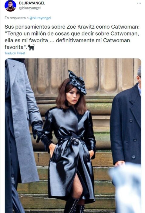 Zoë Kravitz como Catwoman en la película de Batman