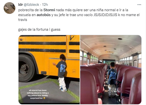 memes de twitter sobre el regalo de Travis Scott a Stormi