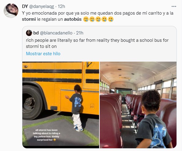 memes de twitter sobre el regalo de Travis Scott a Stormi