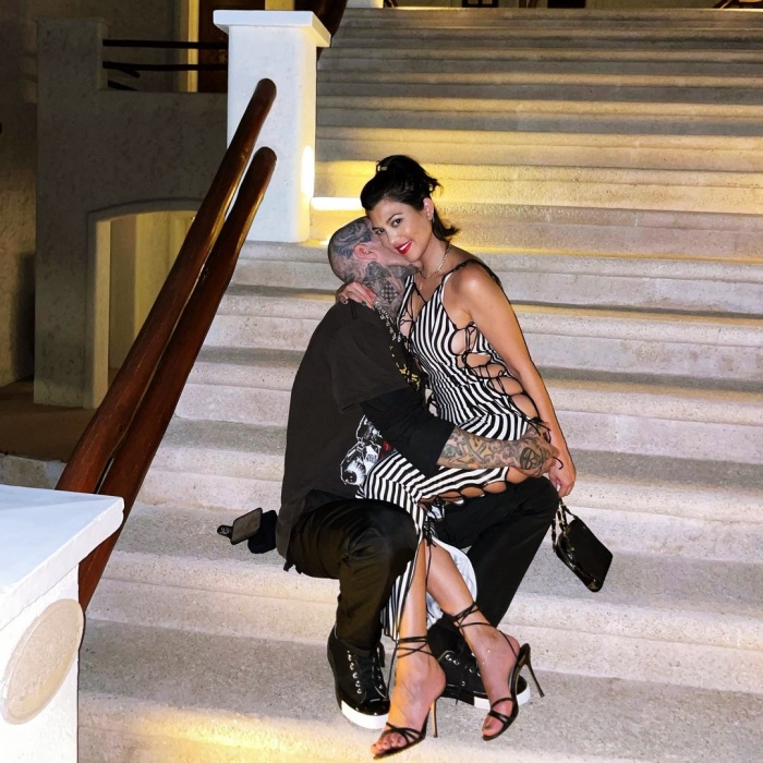 Travis Barker y Kourtney Kardashian