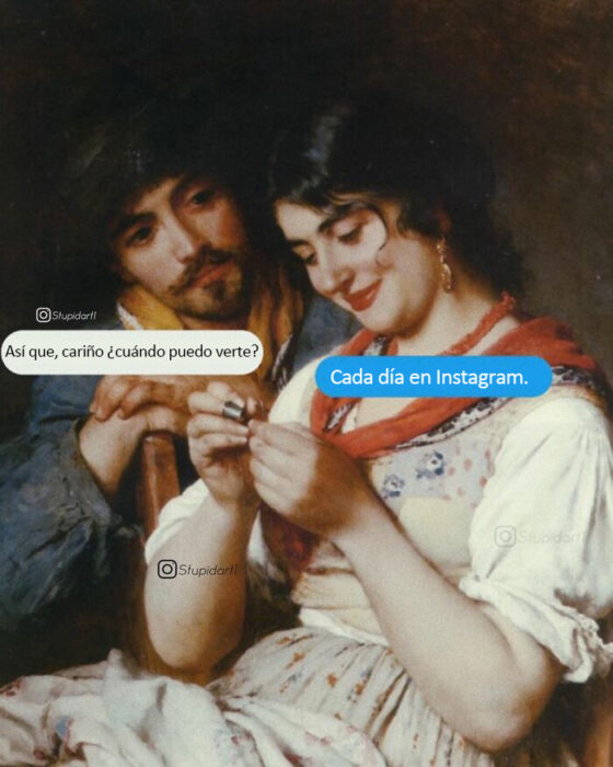 Obras de arte modificadas con cuadros de diálogo