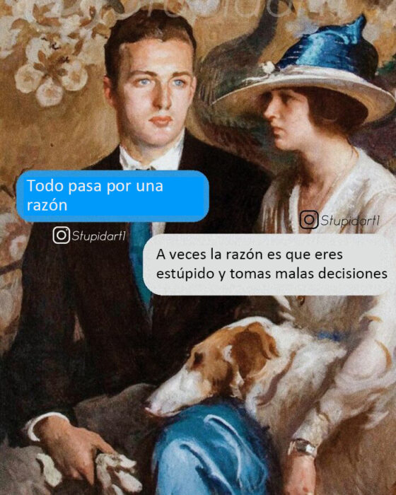 Obras de arte modificadas con cuadros de diálogo