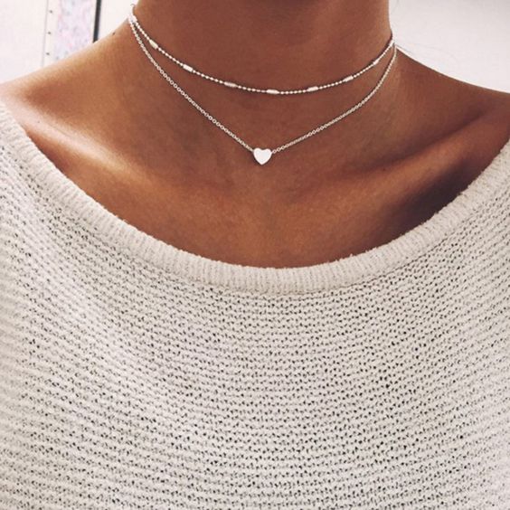 Collar de corazón pequeño