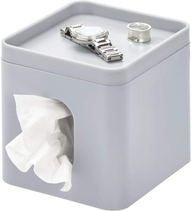 Porta clinex en color gris