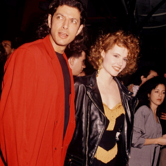 Geena Davis y Jeff Goldblum