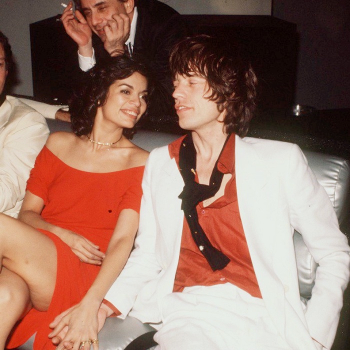 Bianca Pérez-Mora y Mick Jagger