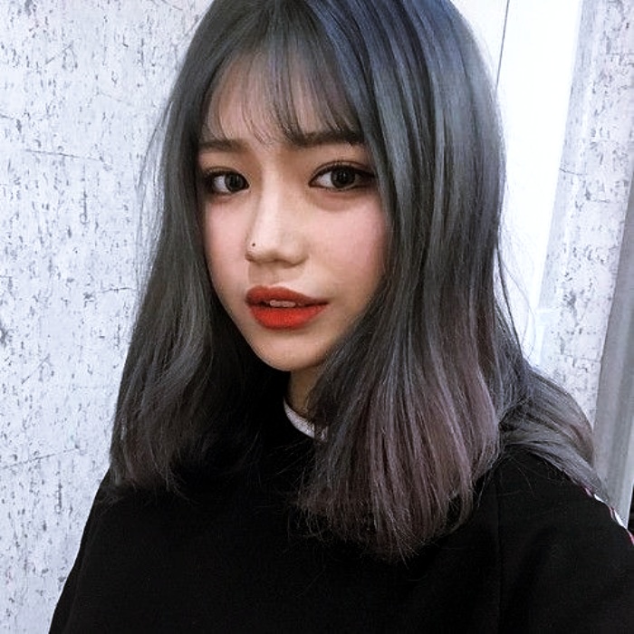 corte de cabello estilo oriental, coreano con capas, largo, corto, color oscuro, negro, café, rubio cenizo, claro