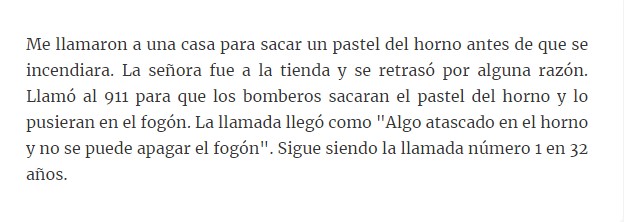 Anécdotas que han vivido los bomberos