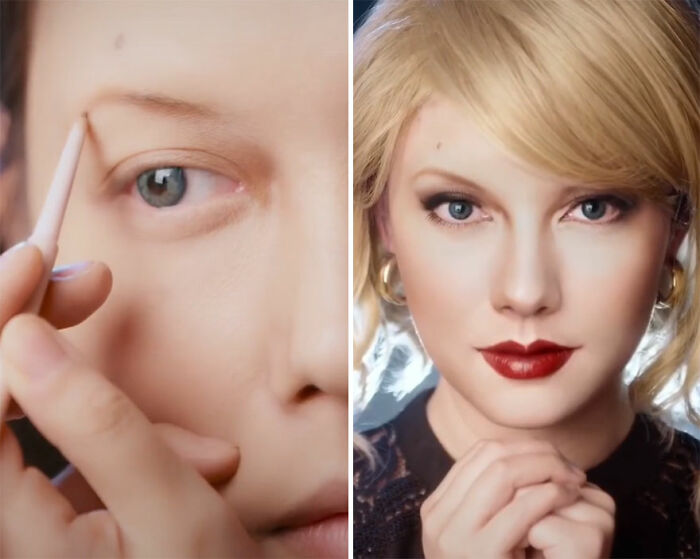 Taylor Swift; Maquillista se transforma en celebridades y te hará sentir que ves doble
