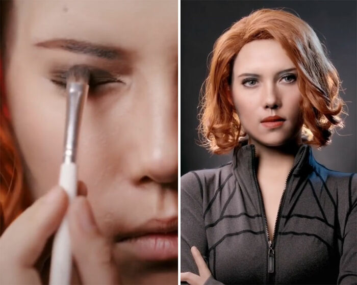 Scarlett Johansson; Maquillista se transforma en celebridades y te hará sentir que ves doble