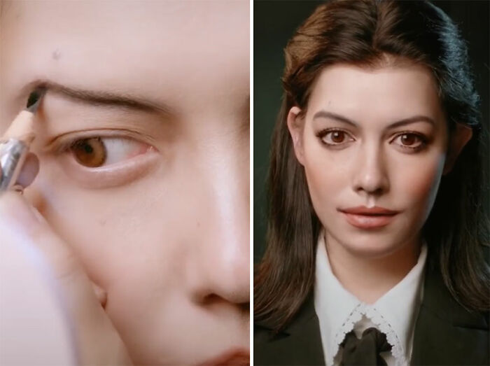Anne Hathaway; Maquillista se transforma en celebridades y te hará sentir que ves doble