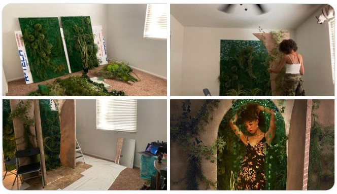 Chica en una puerta artificial ;Fotógrafos comparten sus mejores trucos e internet no puede creer el resultado