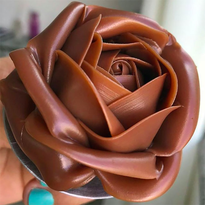 Flor de chocolate; Estas fotos de comida perfecta te harán romper la dieta