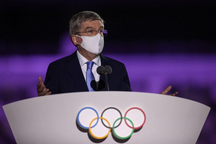 Mensaje bienvenida en Tokio; Tokio 2020 Así se vive la inauguración de los Juegos Olímpicos