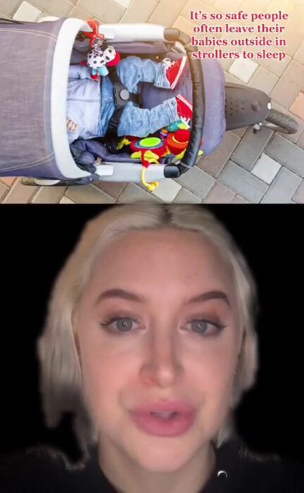 Chica contando en un video en TikTok por qué Islandia es el mejor lugar del mundo
