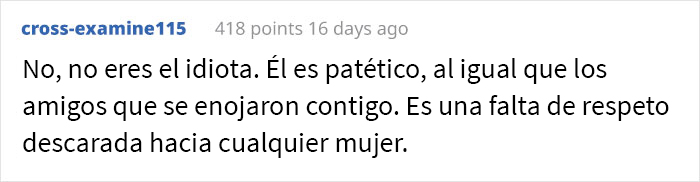 Comentarios de un chico que bajó a su amigo del auto por ofender a una chica 