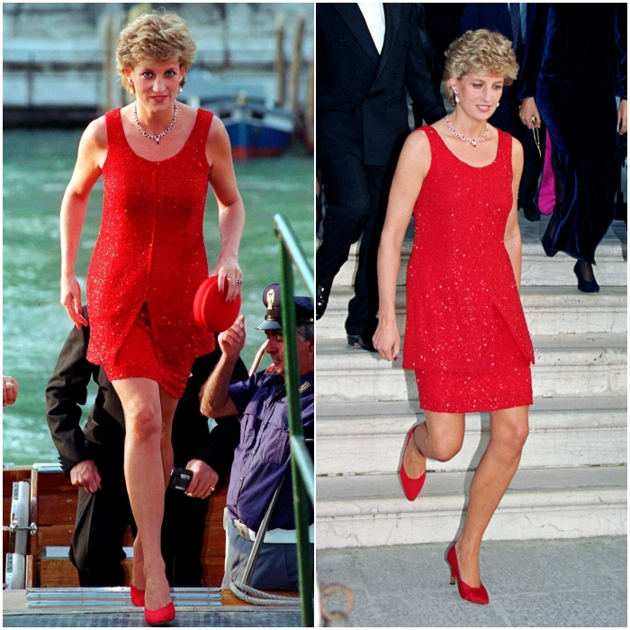 El rojo justo después del divorcio en 1995