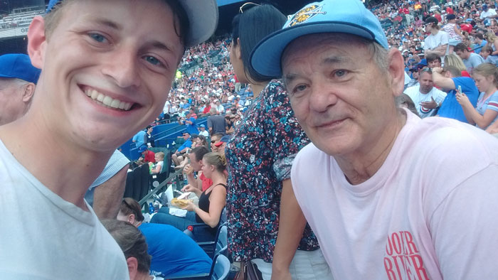 Bill Murray ;18 Personas que conocieron a sus celebridades favoritas por casualidad