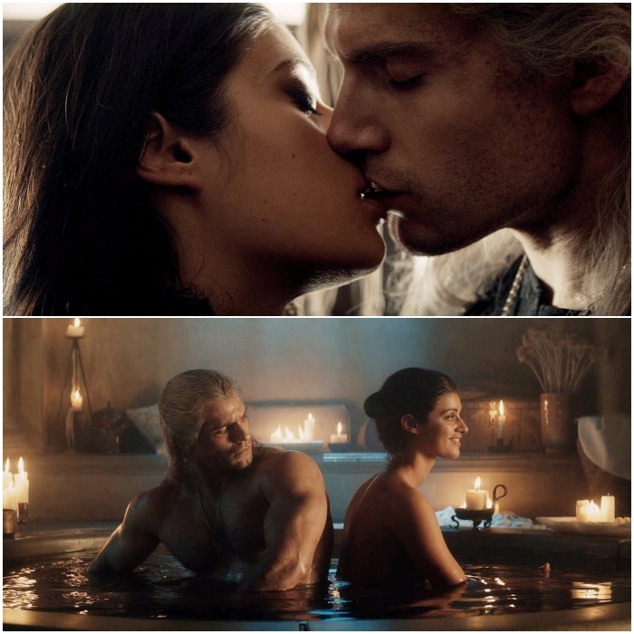 Anya Chalotra y Henry Cavill