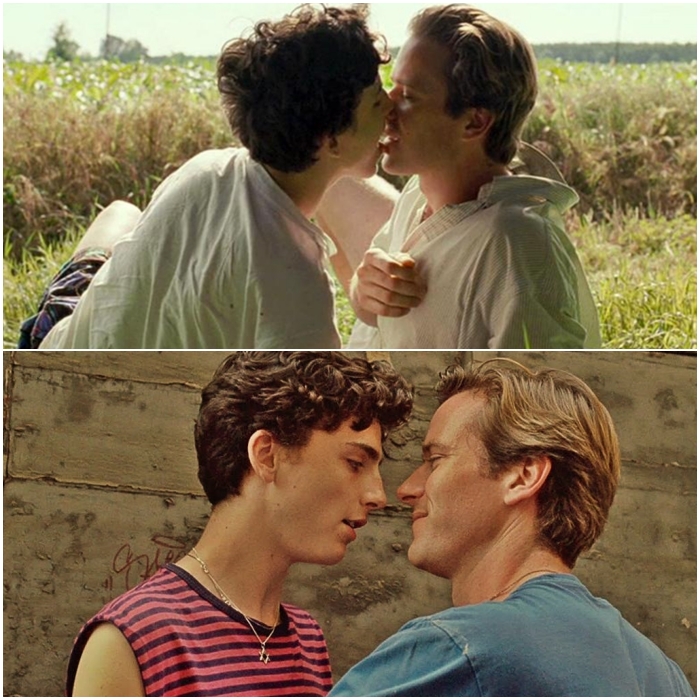 Timothée Chalamet y Armie Hammer
