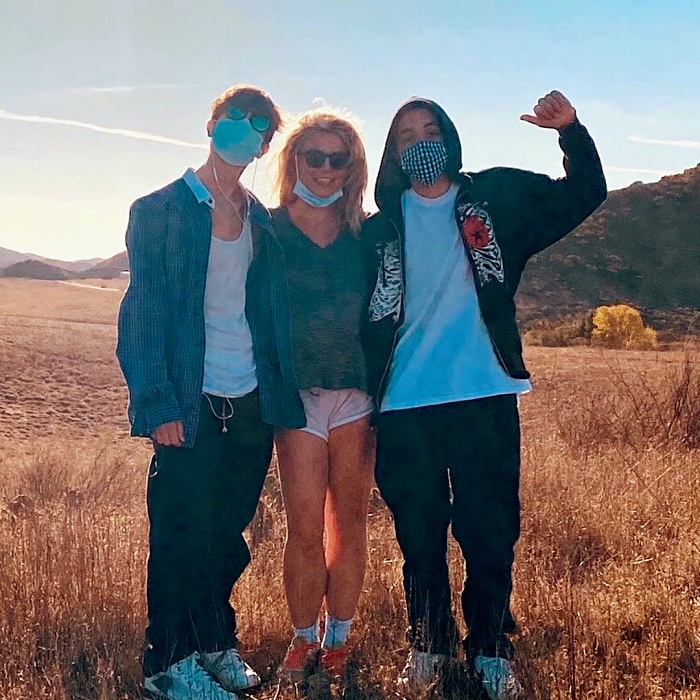 Britney Spears con sus hijos Sean Preston y Jayden James