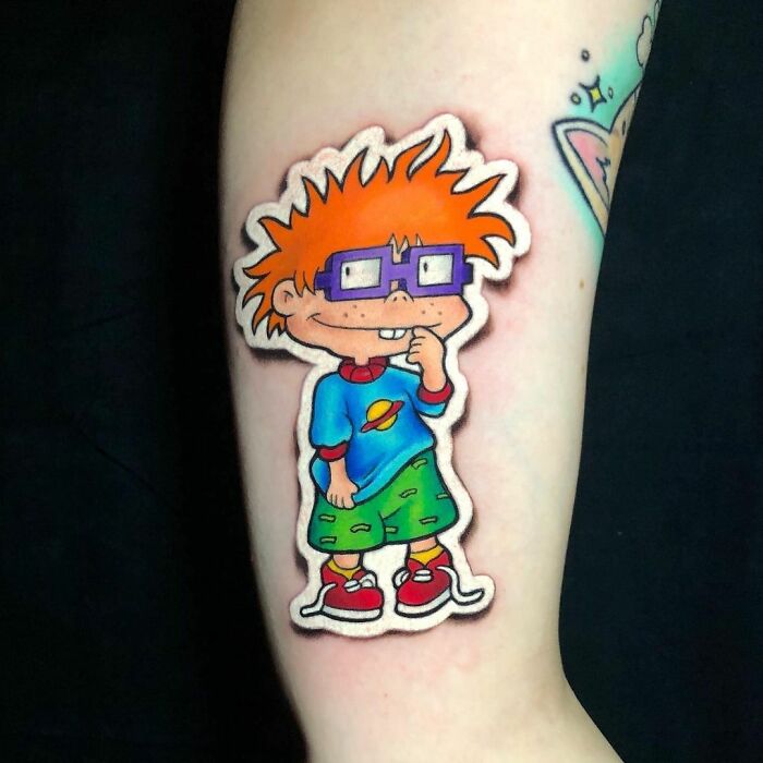 Carlitos ;Artista crea hermoso tatuajes que parecen 'stickers' para la piel