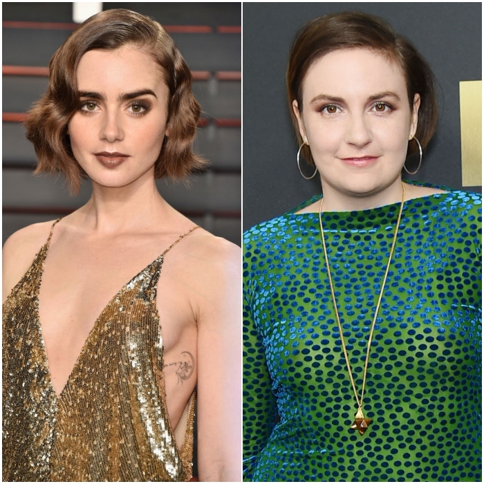 Lily Collins y Lena Dunham