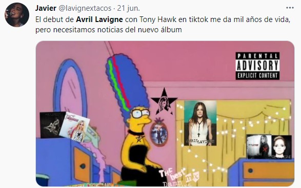 Comentarios en Twitter sobre el video de Avril Lavigne