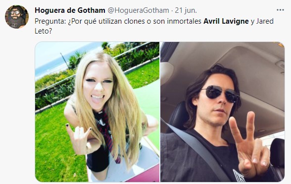 Comentarios en Twitter sobre el video de Avril Lavigne