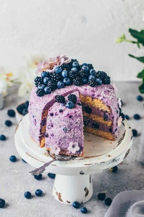 Pastel casero con moras; 18 Hermosos pasteles de moras que querrás presumir en Instagram